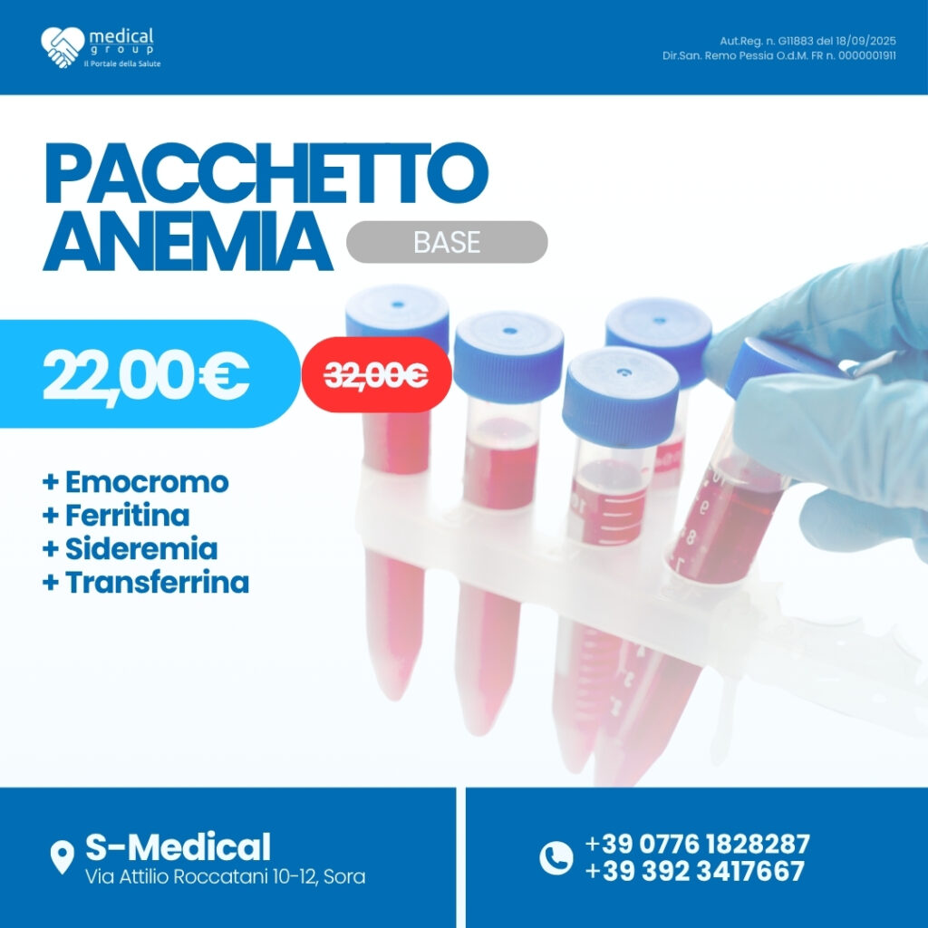 S-MEDICAL PROMO PACCHETTI ANALISI - Pacchetto Anemia Base
