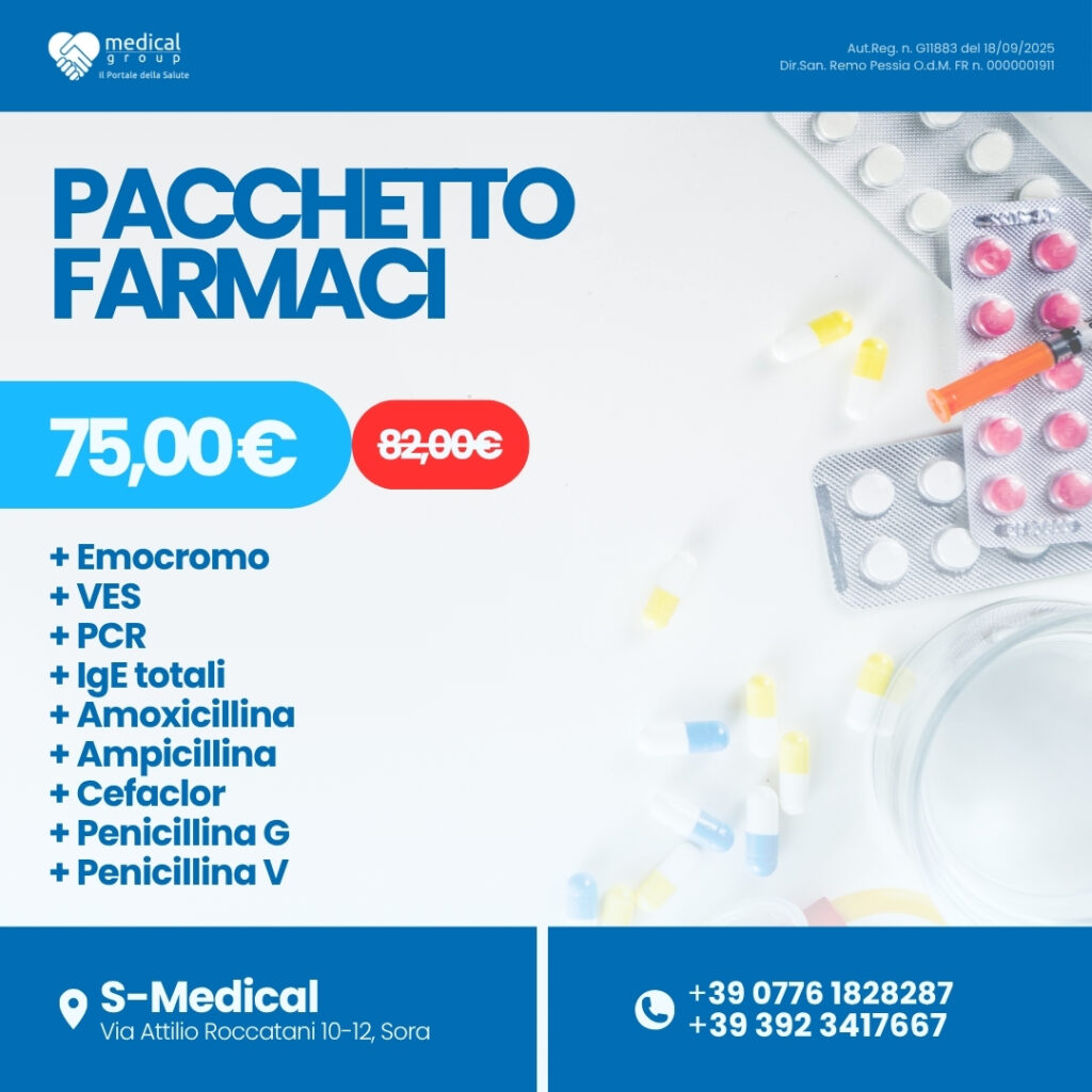 S-MEDICAL PROMO PACCHETTI ANALISI - Pacchetto Farmaci