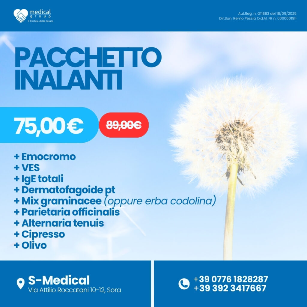 S-MEDICAL PROMO PACCHETTI ANALISI - Pacchetto Inalanti