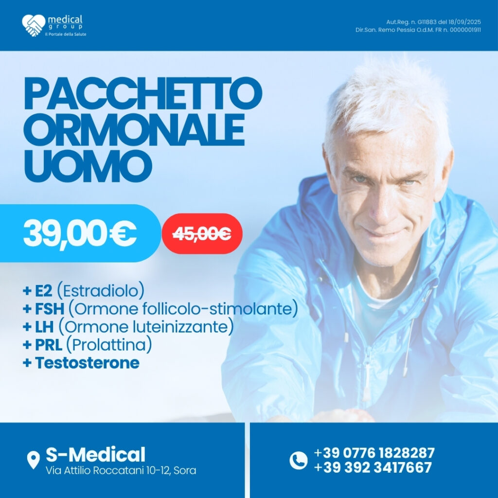 S-MEDICAL PROMO PACCHETTI ANALISI - Pacchetto Ormonale Uomo