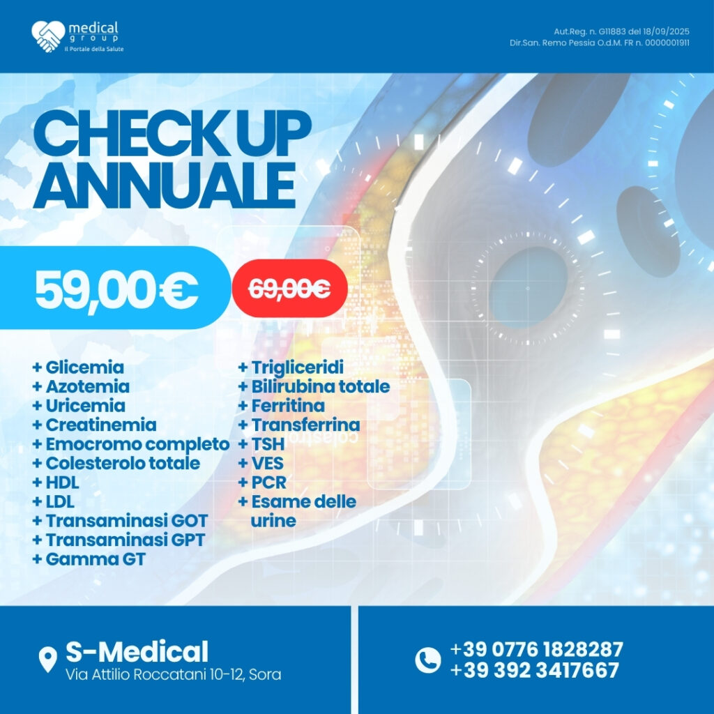 S-MEDICAL PROMO PACCHETTI ANALISI - check up annuale