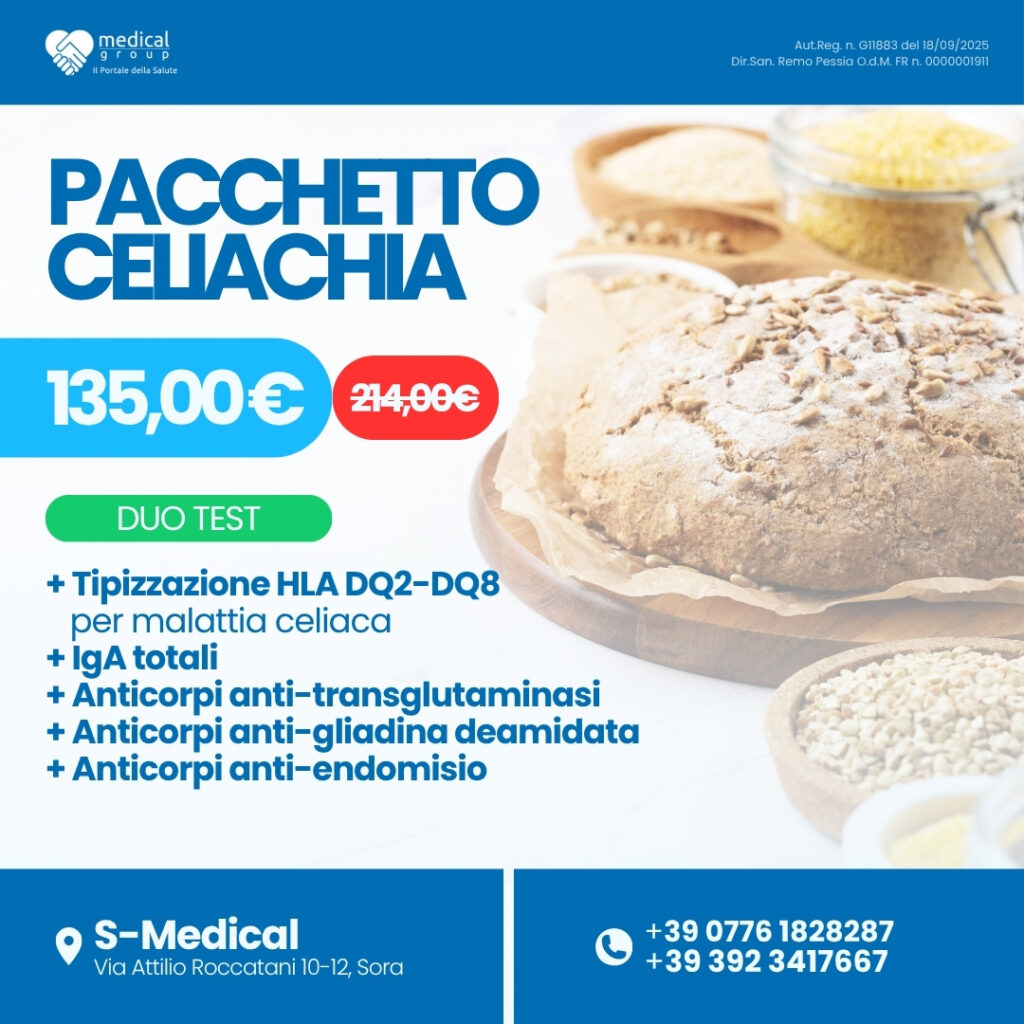 S-MEDICAL PROMO PACCHETTI ANALISI - pacchetto celiachia duo test
