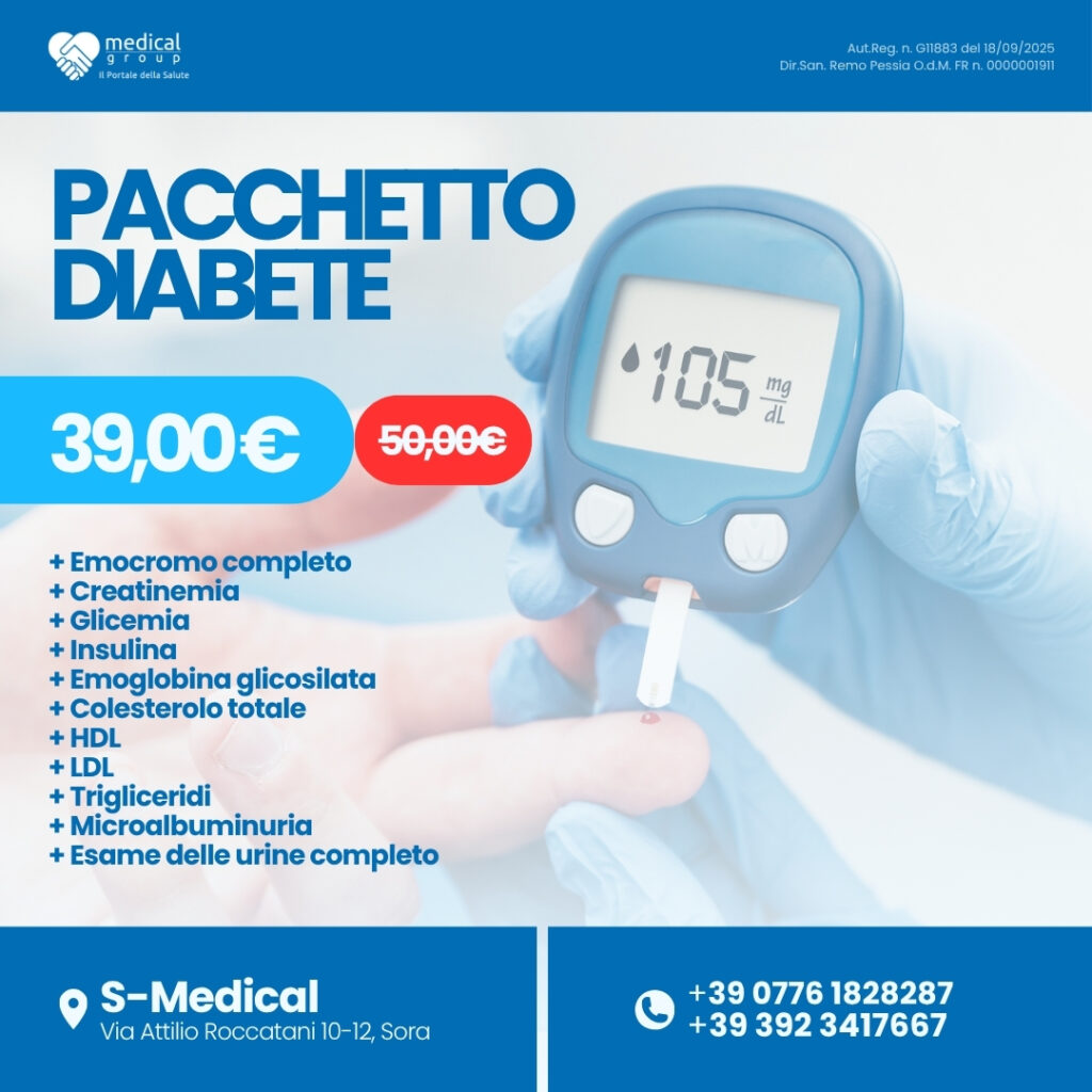 S-MEDICAL PROMO PACCHETTI ANALISI - pacchetto diabete