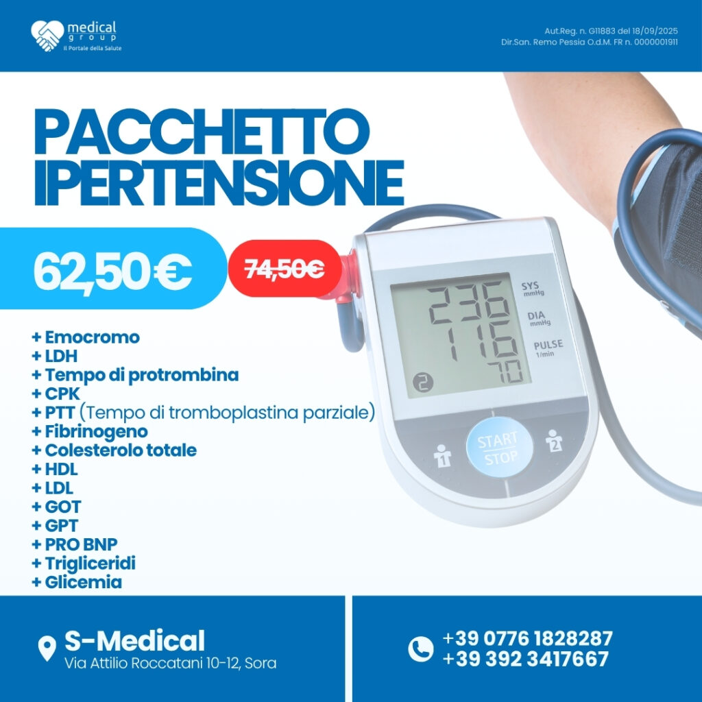 S-MEDICAL PROMO PACCHETTI ANALISI - pacchetto ipertensione