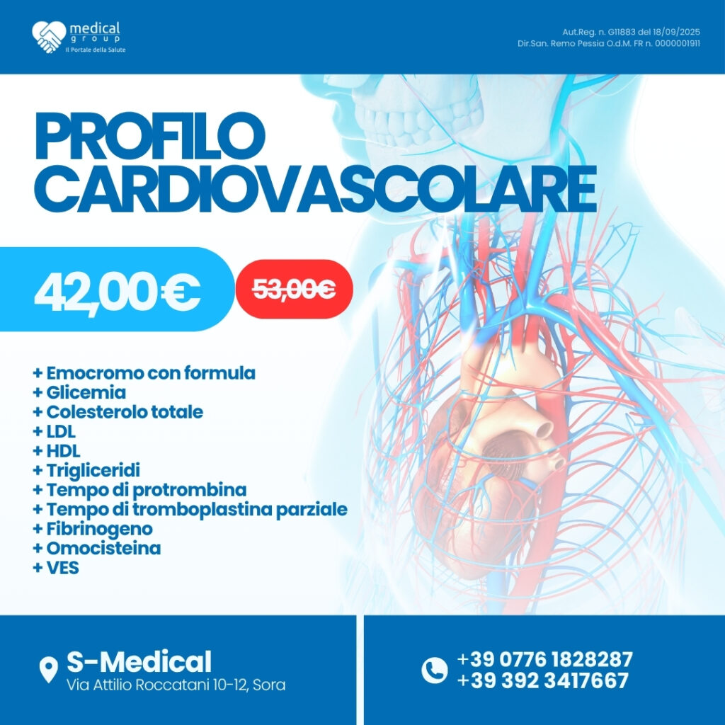 S-MEDICAL PROMO PACCHETTI ANALISI - profilo cardiovascolare
