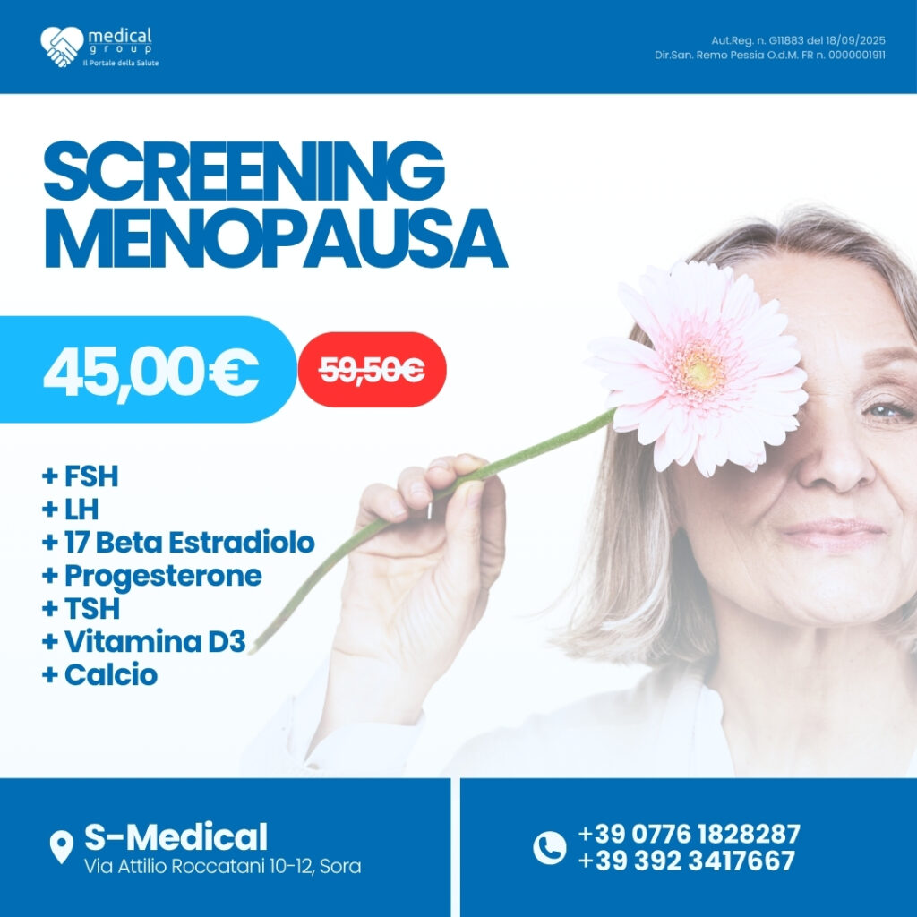 S-MEDICAL PROMO PACCHETTI ANALISI - screening menopausa