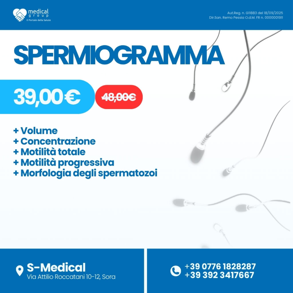 S-MEDICAL PROMO PACCHETTI ANALISI - spermiogramma