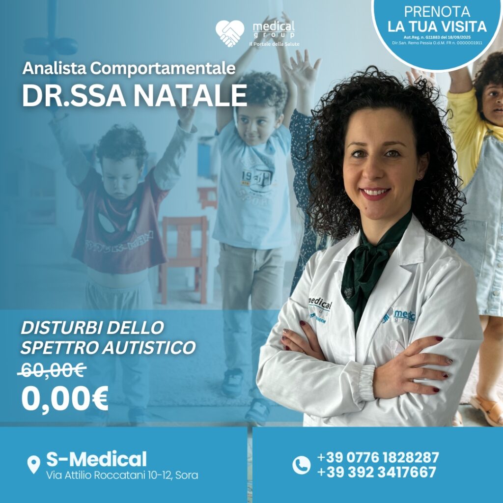 Tariffe del Mese Centro Multiservizi Riabilitativo Pediatrico S-Medical DR.SSA NATALE DISTURBI DELLO SPETTRO AUTISTICO