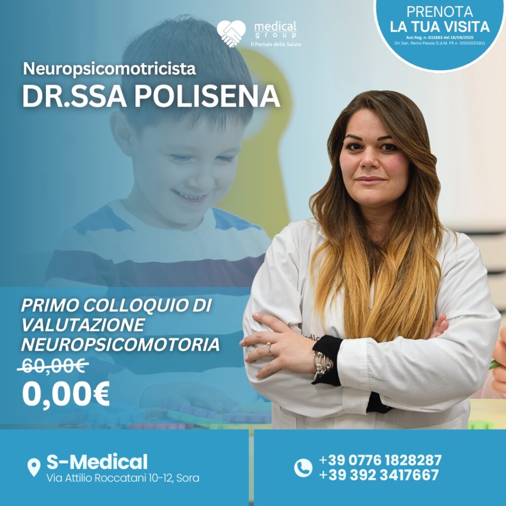 Tariffe del Mese Centro Multiservizi Riabilitativo Pediatrico S-Medical DR.ssa POLISENA PRIMO COLLOQUIO DI VALUTAZIONE NEUROPSICOMOTORIA