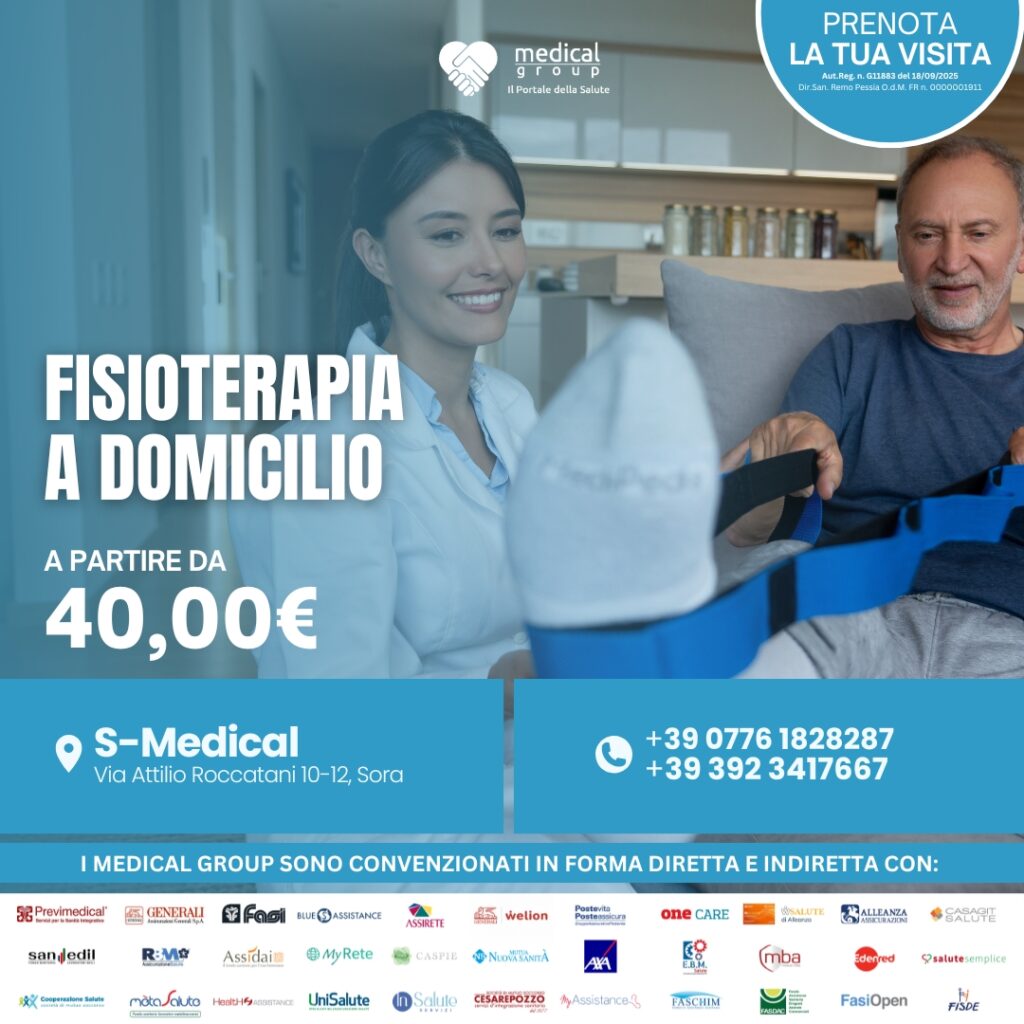 Tariffe del Mese Poliambulatorio S-Medical Sora FISIOTERAPIA A DOMICILIO