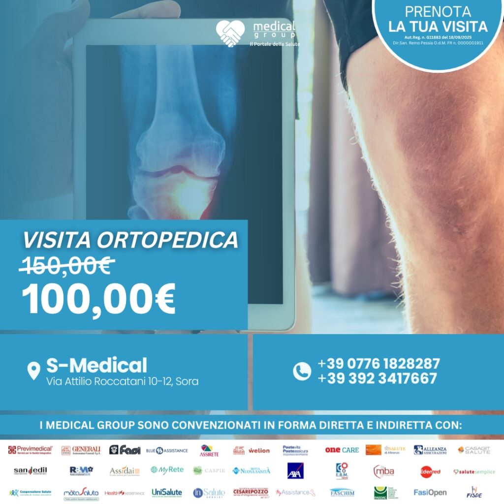Tariffe del Mese Poliambulatorio S-Medical Sora VISITA ORTOPEDICA