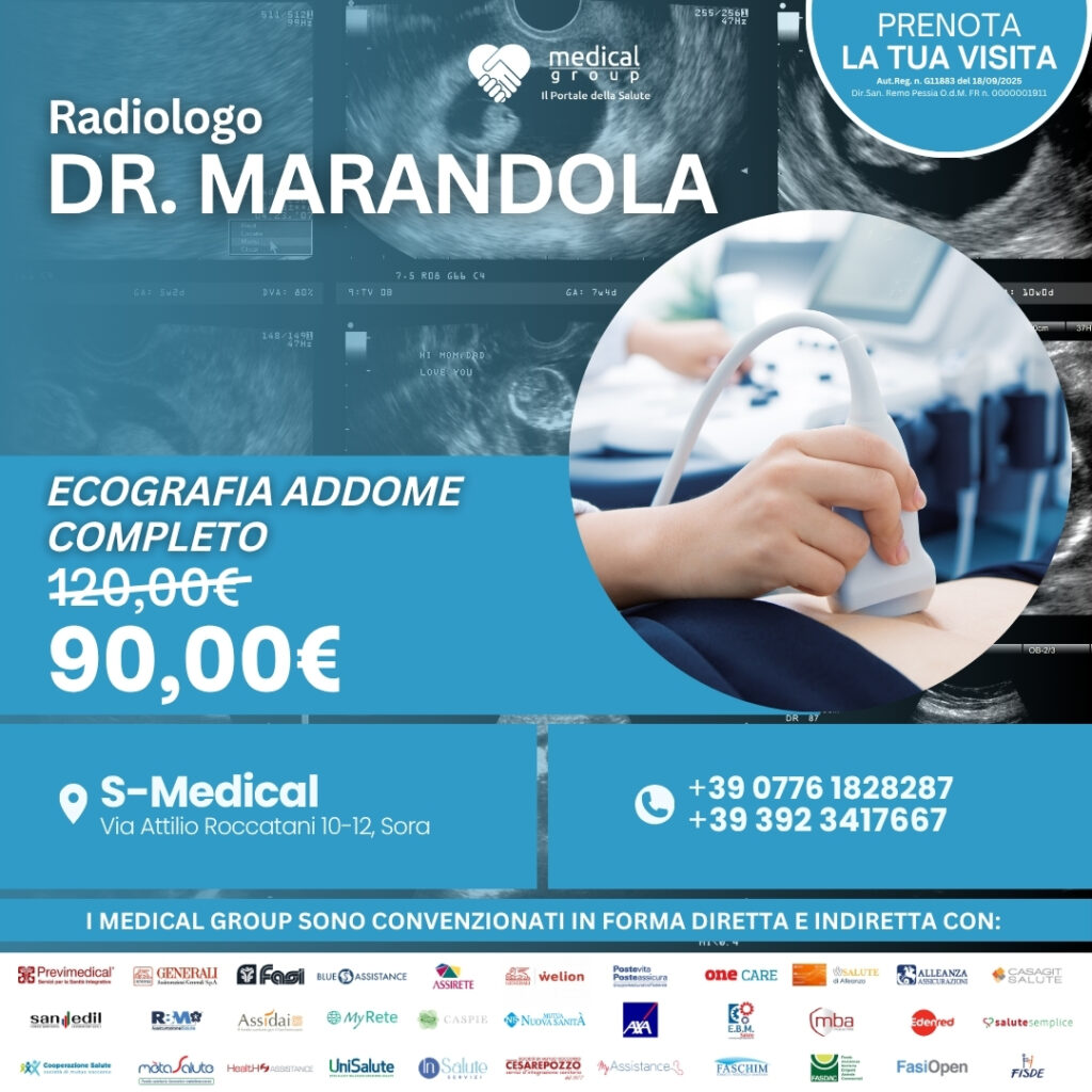 S-MEDICAL PROMO ECOGRAFIA ADDOME COMPLETO QUADRATA - DR. MARANDOLA