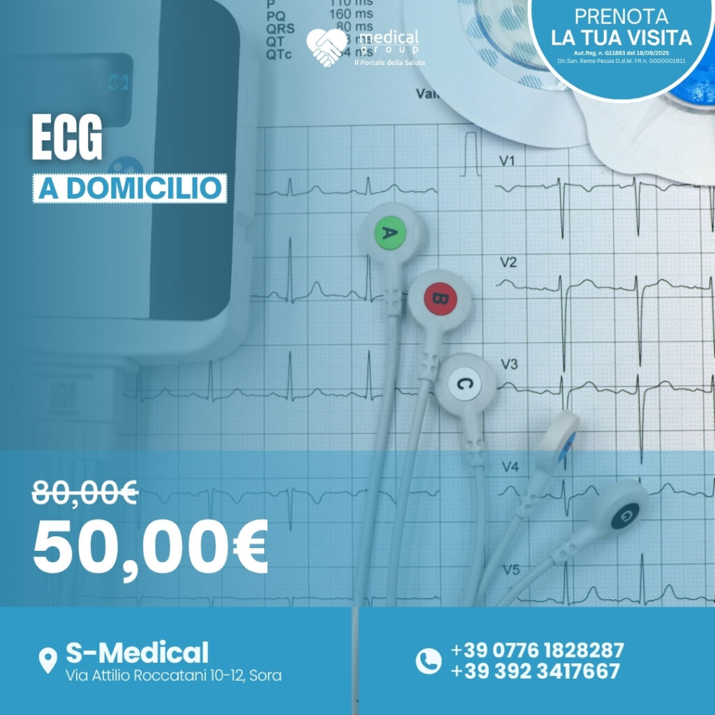 Tariffe del Mese Poliambulatorio F-Medical Frosinone ECG A DOMICILIO
