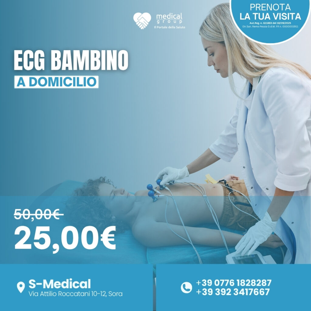 Tariffe del Mese Poliambulatorio F-Medical Frosinone ECG BAMBINO A DOMICILIO