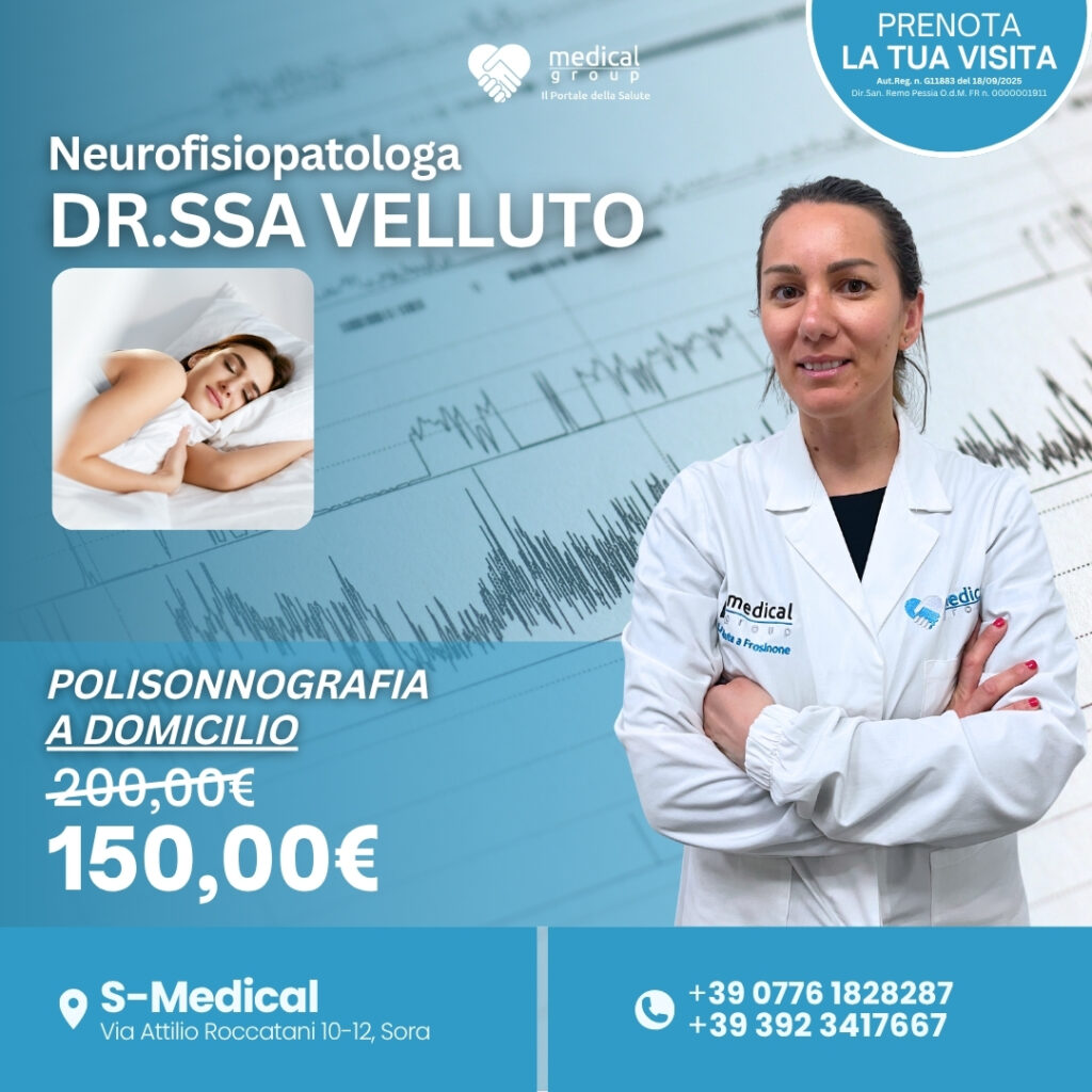 Tariffe del Mese Poliambulatorio F-Medical Frosinone POLISONNOGRAFIA A DOMICILIO - DR.SSA VELLUTO