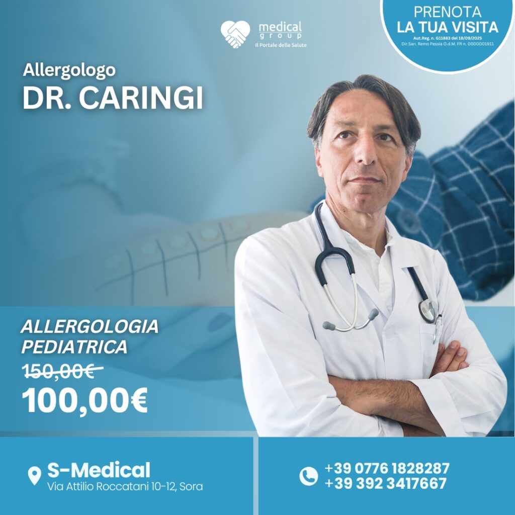 Tariffe del Mese Poliambulatorio Pediatrico S-Medical DR. caringi Allergologo allergologia PEDIATRICA