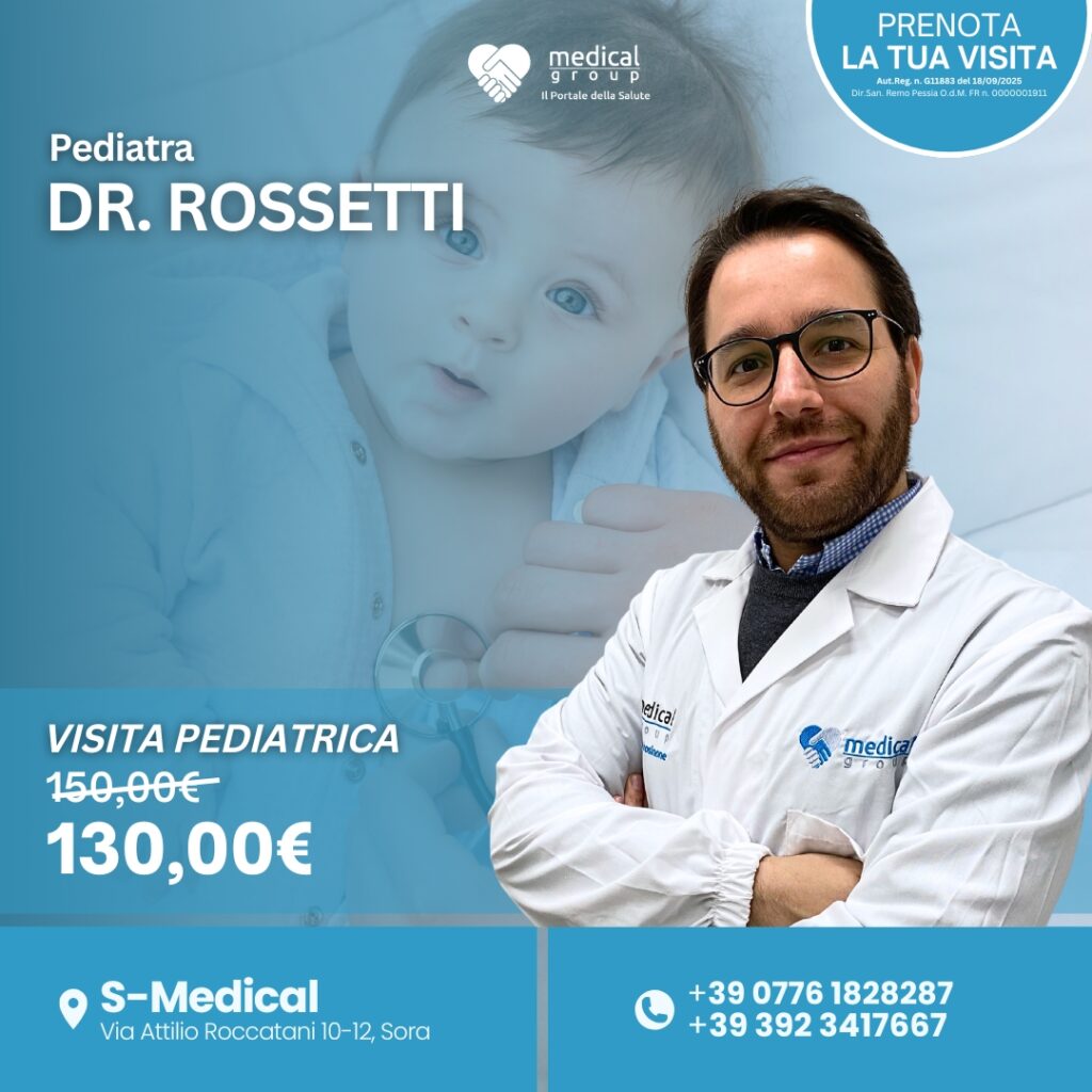Tariffe del Mese Poliambulatorio Pediatrico S-Medical VISITA PEDIATRICA DR. rossetti