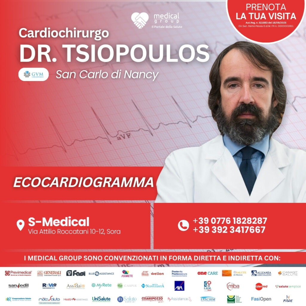 Tariffe del Mese Poliambulatorio S-Medical ECOCARDIOGRAMMA - DR. TSIOPOULOS