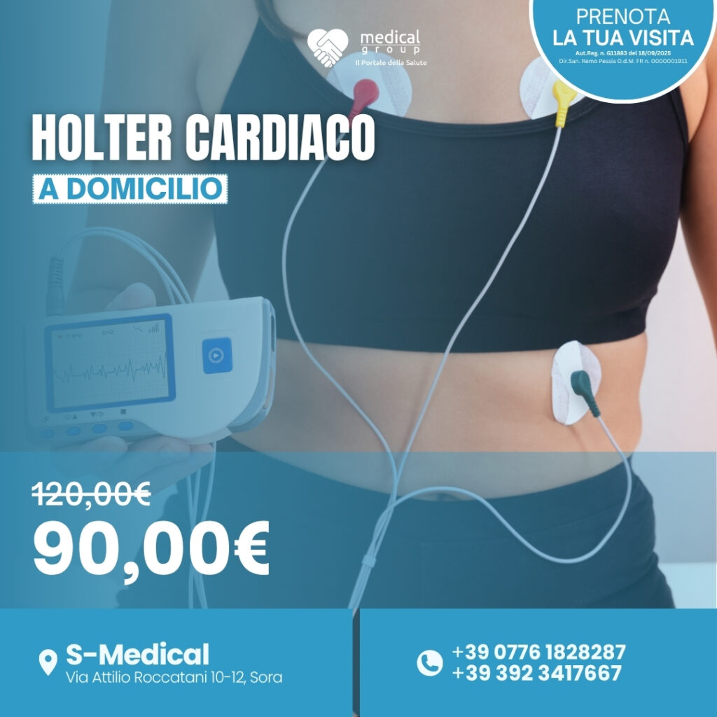 Tariffe del Mese Poliambulatorio S-Medical HOLTER CARDIACO A DOMICILIO