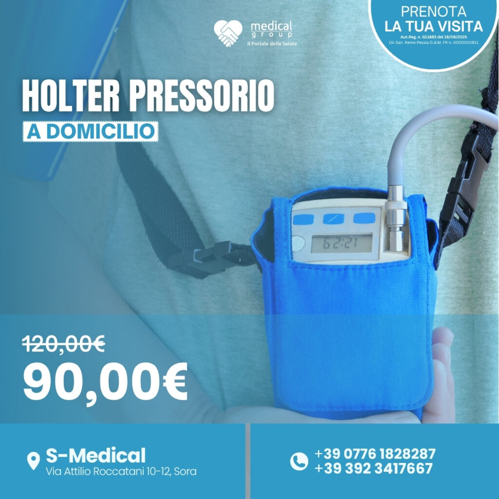 Tariffe del Mese Poliambulatorio S-Medical HOLTER PRESSORIO A DOMICILIO