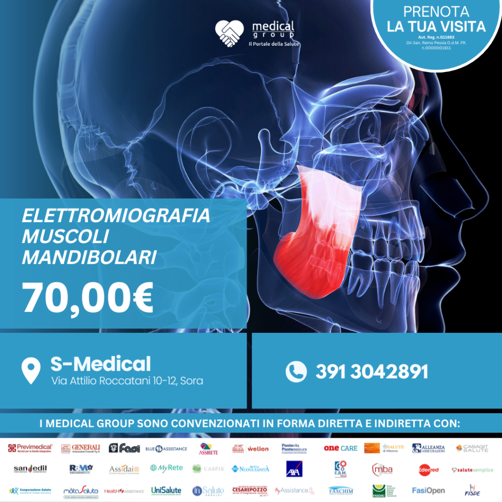 Tariffe del Mese Poliambulatorio S-Medical Sora ELETTROMIOGRAFIA MUSCOLI MANDIBOLARI