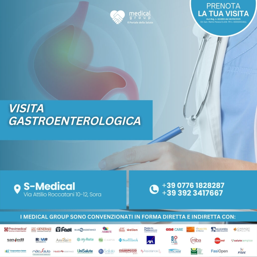 Tariffe del Mese Poliambulatorio S-Medical Sora Visita Gastroenterologica