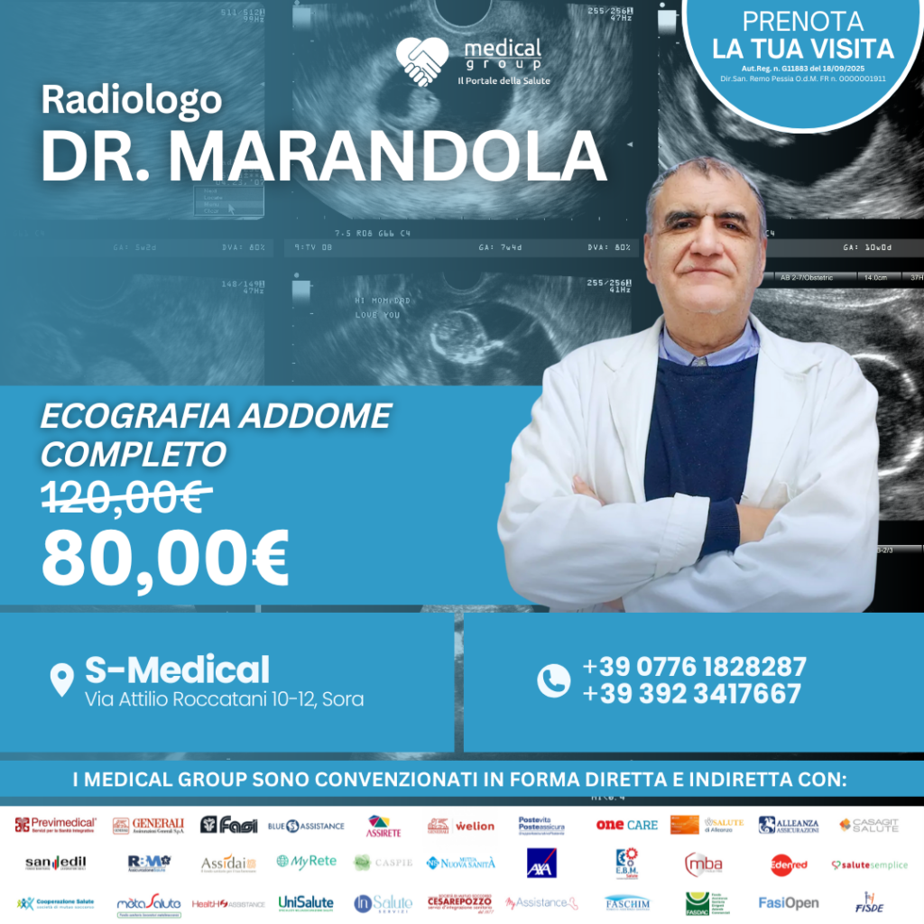 S-MEDICAL PROMO ECOGRAFIA ADDOME COMPLETO QUADRATA - DR. MARANDOLA