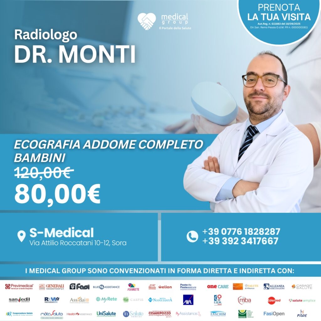 S-MEDICAL PROMO ECOGRAFIA ADDOME COMPLETO QUADRATA - DR. Monti
