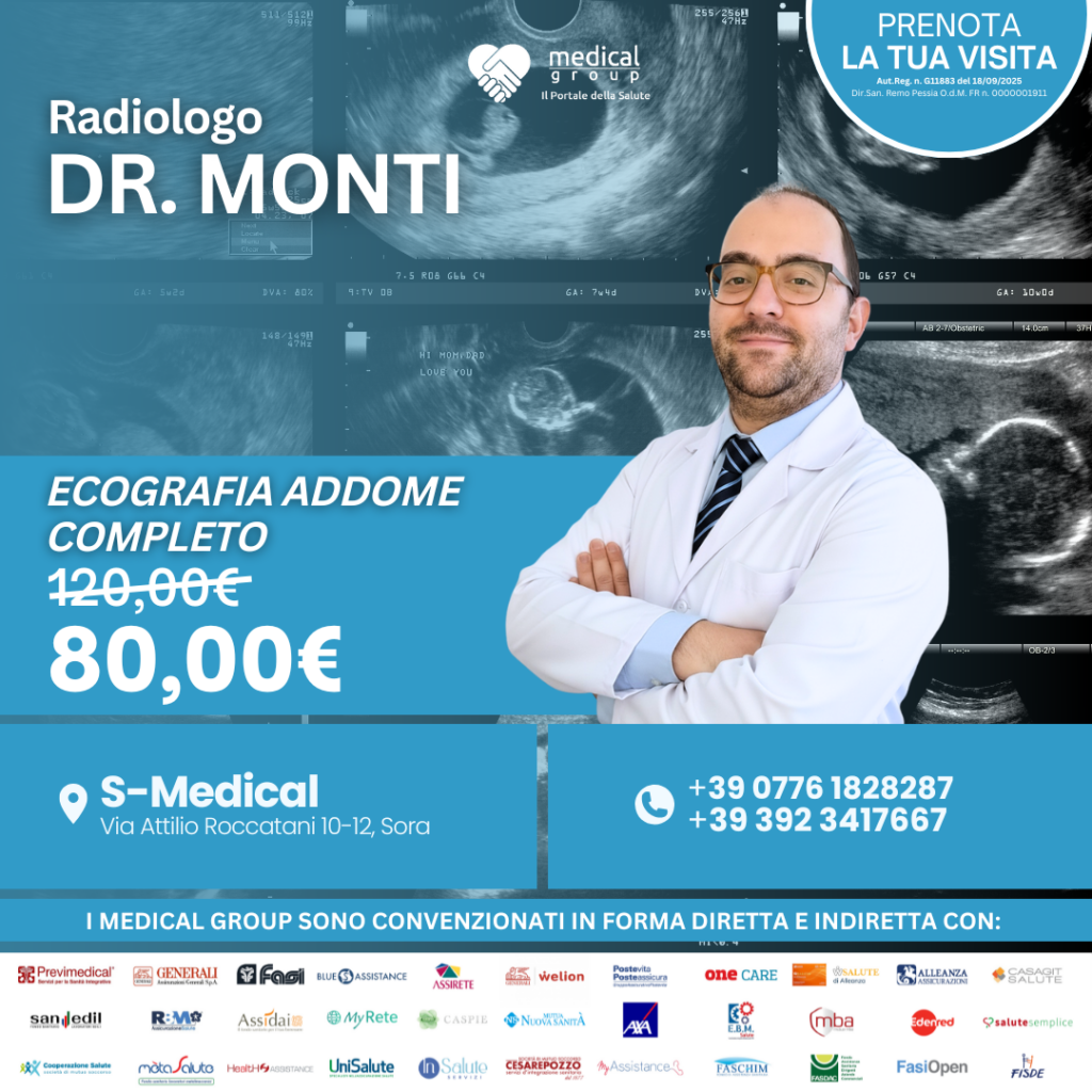 S-MEDICAL PROMO ECOGRAFIA ADDOME COMPLETO QUADRATA - DR. Monti