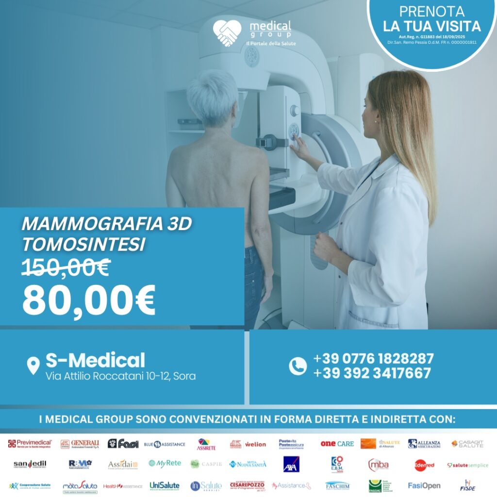 S-MEDICAL PROMO Mammografia 3d Tomosintesi