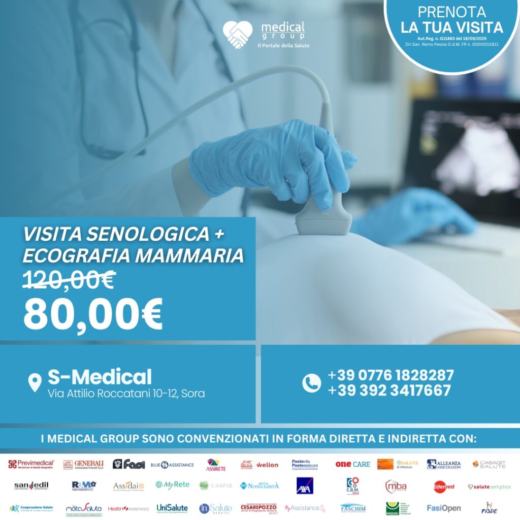 S-MEDICAL PROMO Visita Senologica + Ecografia Mammaria