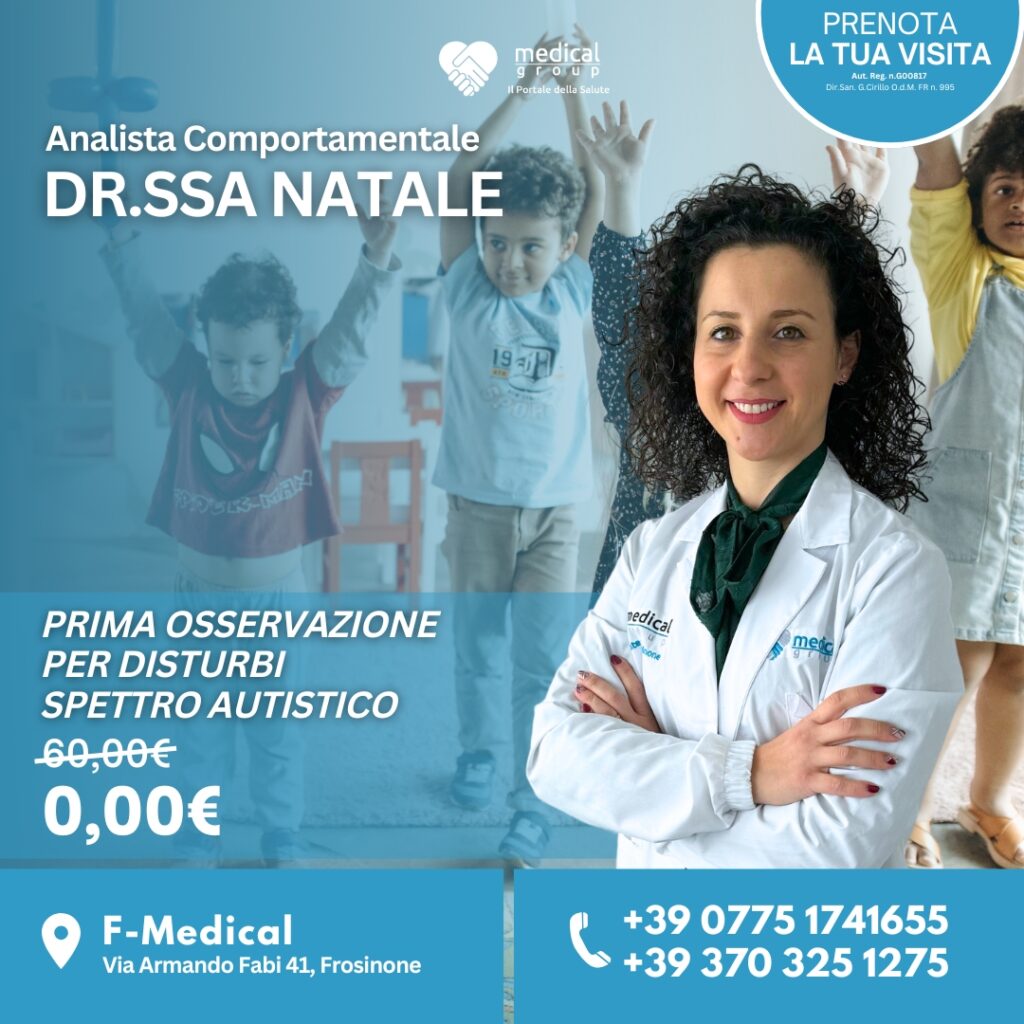 Tariffe del Mese Centro Multiservizi Riabilitativo Pediatrico S-Medical DR.SSA NATALE DISTURBI DELLO SPETTRO AUTISTICO