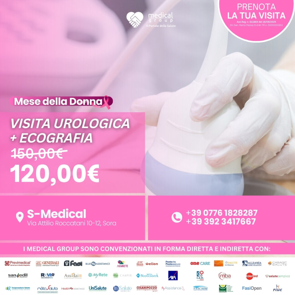 Tariffe del Mese Poliambulatorio S-Medical Sora VISITA UROLOGICA + ECOGRAFIA