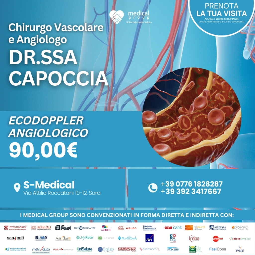 Tariffe del Mese Poliambulatorio S-Medical Sora Ecodoppler Angiologico - DR.ssa capoccia