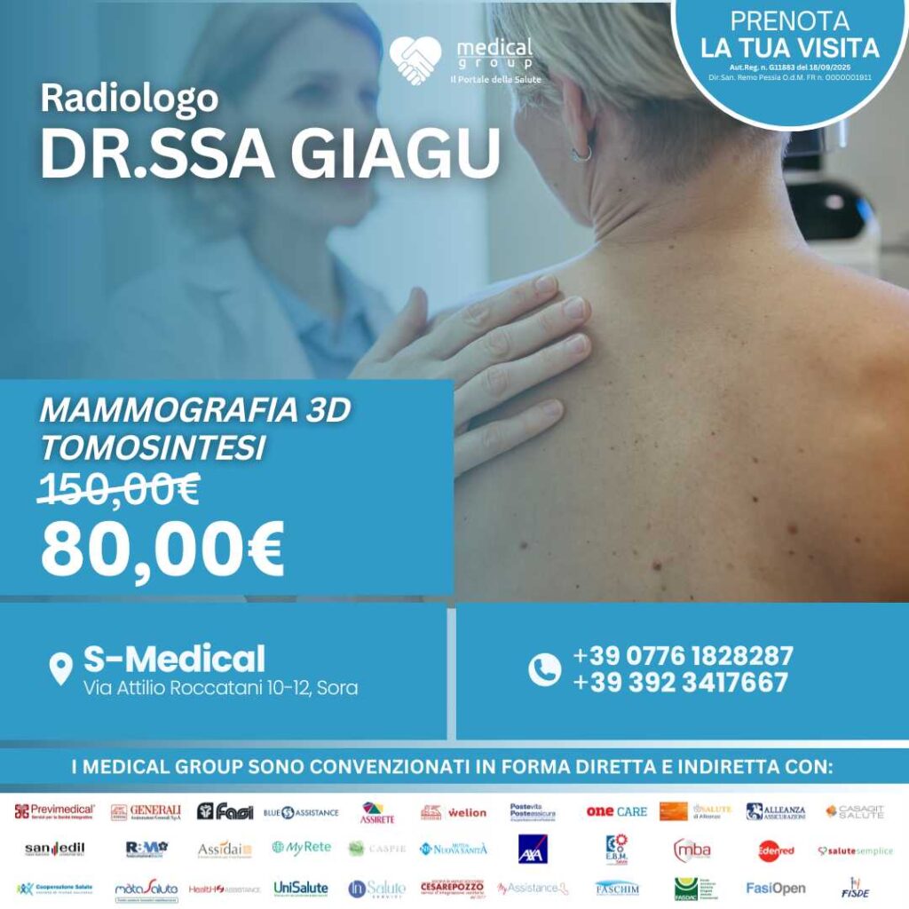 S-MEDICAL PROMO Mammografia 3d Tomosintesi - DR.ssa Giagu