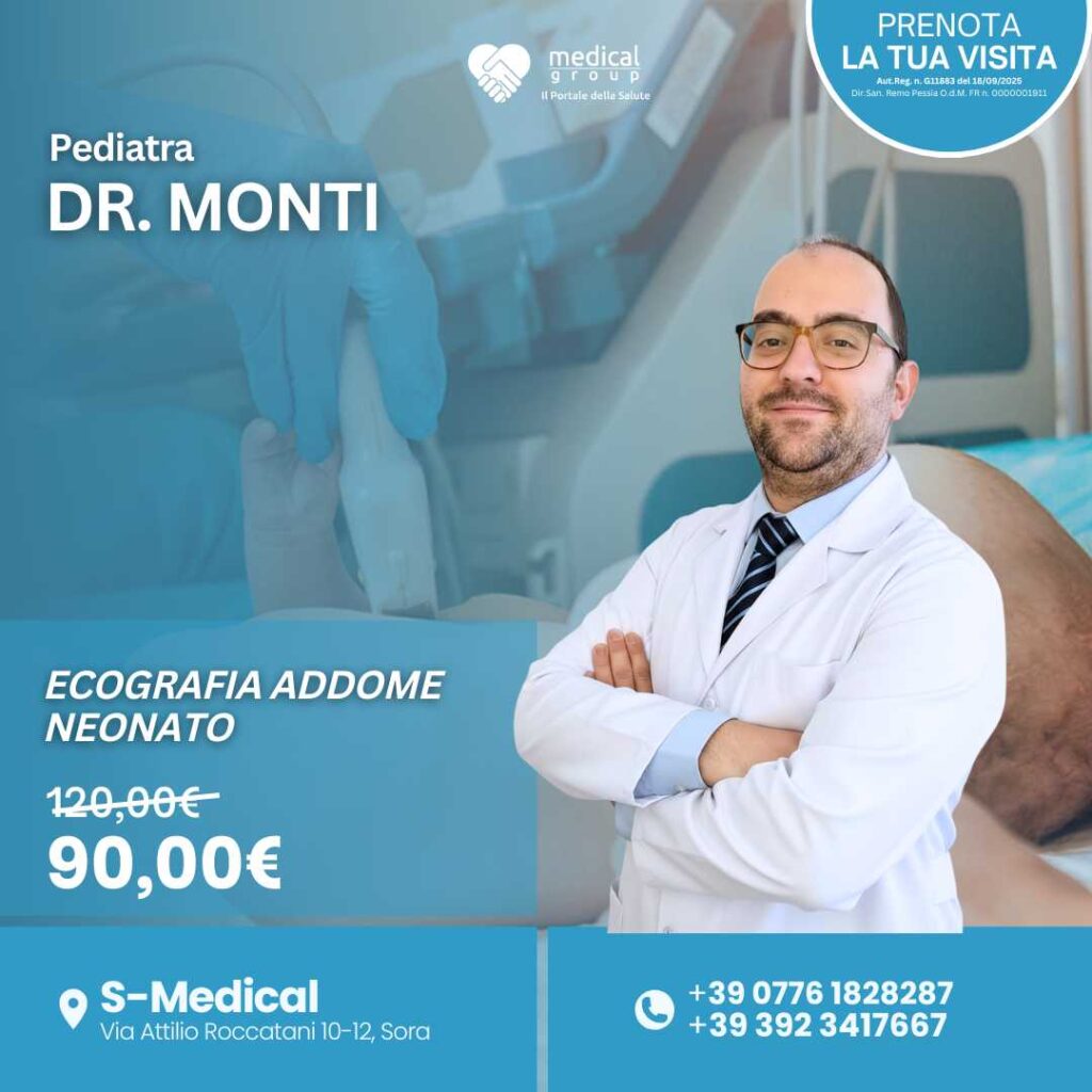 Tariffe del Mese Poliambulatorio Pediatrico S-Medical ecografia addome neonato DR. Monti